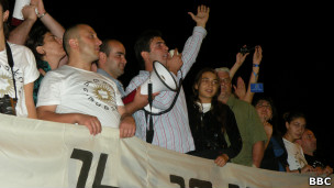 протесты в Грузии