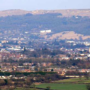 Paddy Power sign at Cleeve Hill