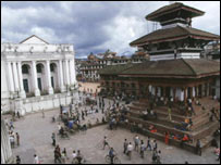 काठमांडू का एक दृश्य