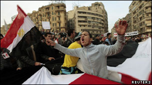 Protesters in Cairo