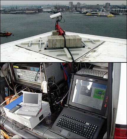 Plymouth webcam, May 2001; One Big Sunday, July 2001