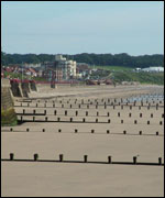 Bridlington beach in East Yorkshire
