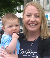 Jenny Murray with six month old son Jack