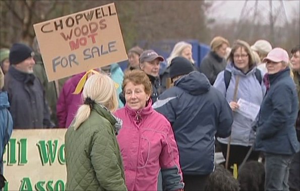 Protest against forest sell-off