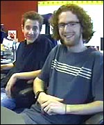 Picture: Chris Rankin and Jamie from Mugglenet