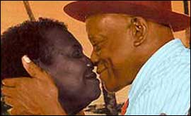 Cast members of Moon on a Rainbow Shawl