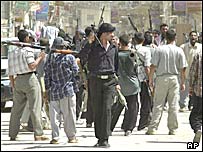 نجف میں لڑائی جاری ہے