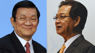 Trương Tấn Sang và Nguyễn Tấn Dũng