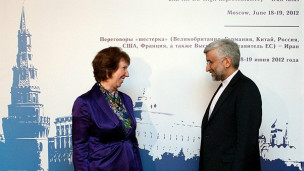 جلیلی و اشتون در مسکو