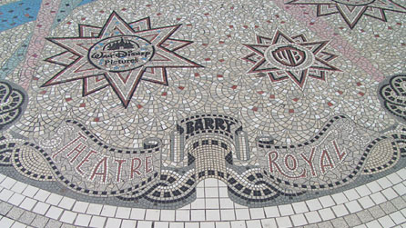Mosaic outside Theatre Royal, Barry. Photo © Rob Firman