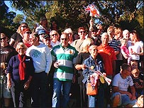 Some of the partygoers in Perth