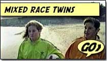 Mixed race twins