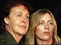 Paul McCartney and Heather Mills