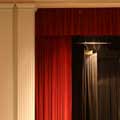 Stage curtains in a theatre