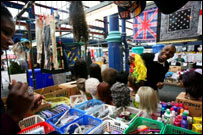 Stallholder at Huddersfield's Open Market