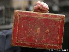 The Chancellor of the Exchequer's budget red box 