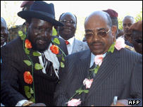 عمر البشیر رئیس جمهور سودان و کایر معاون رئیس جمهور