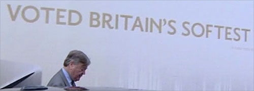 Ken Clarke beside lorry with 