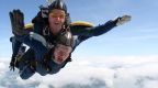 Andrew Marr jumps out of a plane