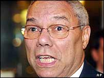 O secretário de Estado dos EUA, Colin Powell