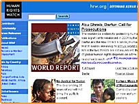 Trang mạng của tổ chức Human Rights Watch 