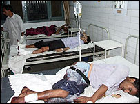 धमाके में घायल