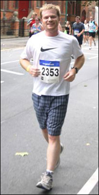 Brady Haran running (pic: Werner Huber)