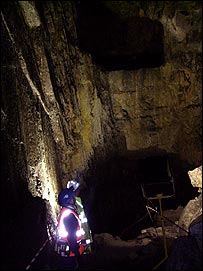 Inside Dudley's limestone caverns