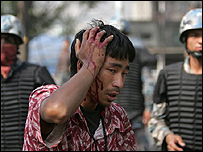 Manifestantes no Nepal