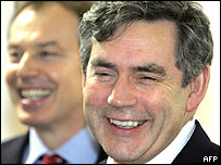 Tony Blair a Gordon Brown