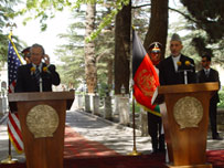 کرزى او رمسفيلډ