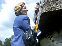 Scarecrow of Margaret Thatcher