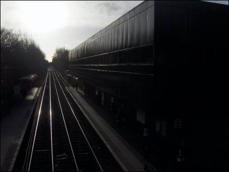 Metro tracks at South Gosforth. Photo: Newcastle Daily Photo