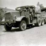 3rd The King’s Own Hussars, on tow with Rene just outside Jerusalem, July 1946