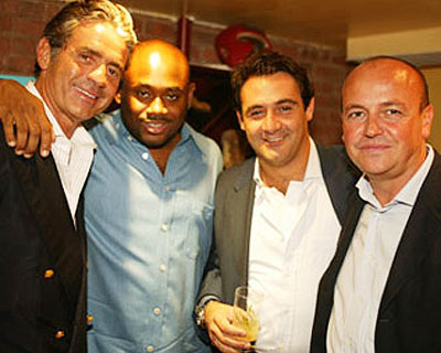 left to right: Roffredo Gaetani, Steve Stoute, Max Girombelli, Thierry Andretta
