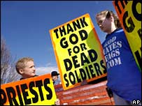 protesto da Igreja batista de Westboro