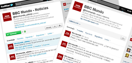 Nuestras cuentas en Twitter