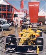 Cars on show at the Town and Country Festival 