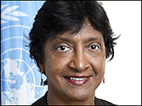 UNHCR commissioner Navi Pillai