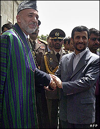 احمدی نژاد در دیدار با حامد کرزی