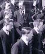 People in funeral procession