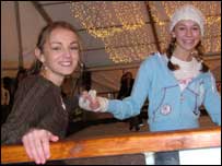 Ice Skating on the Waterfront