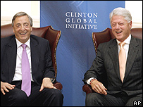 Néstor Kirchner e Bill Clinton
