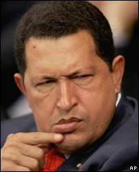 O presidente da Venezuela, Hugo Chávez