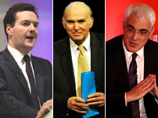 George Osborne, Vince Cable, Alistair Darling