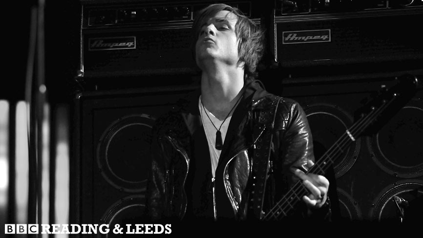 Kings of Leon performing live at Reading 2009