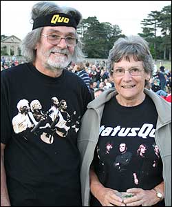 Status Quo fans at Holkham Hall.