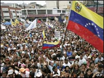 Protesto em Caracas