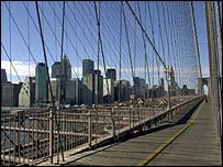 न्यूयॉर्क में ब्रुकलिन पुल