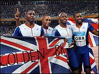 Tîm Cyfnewid 4x100m Prydain